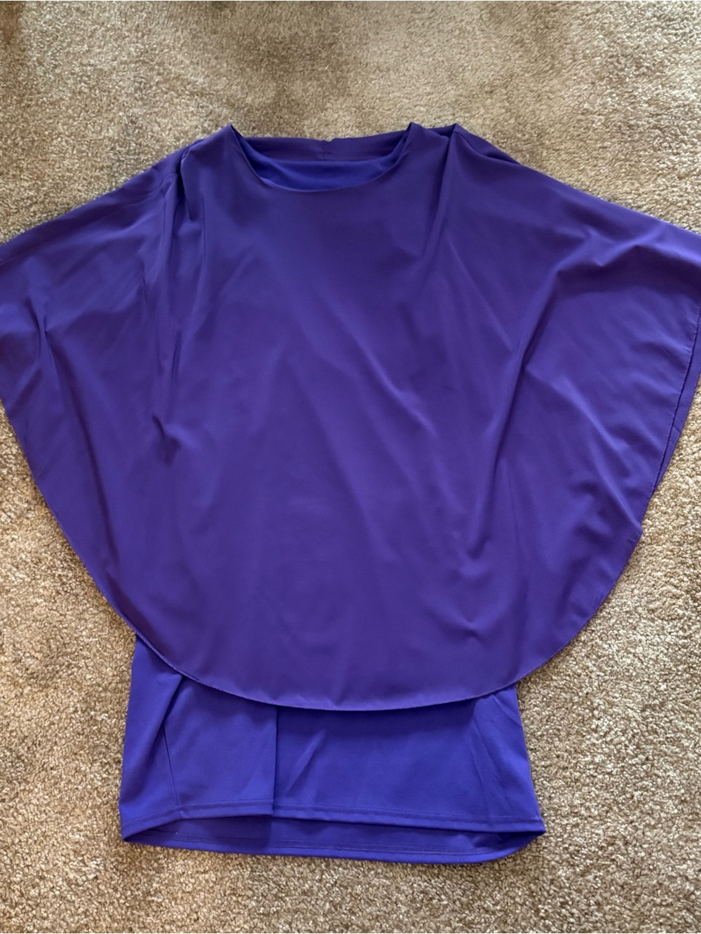 Women's Purple cape dress